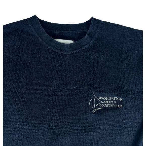 Cutter & Buck Men's Top Black Long Sleeve Crewneck Pullover Cotton Sweatshirt L - Picture 2 of 6